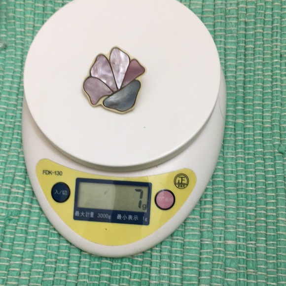 🖤Vtg MOP statement earrings - Picture 15 of 15